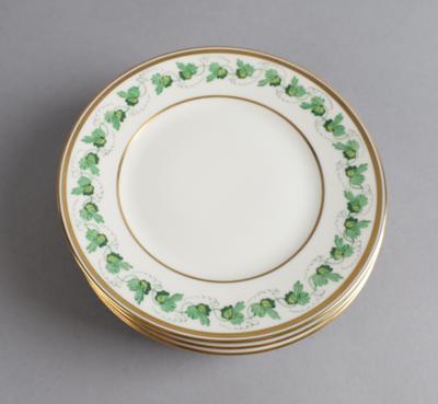 6 Brotteller, Porzellanmanufaktur Augarten, - Decorative Porcelain and Silverware