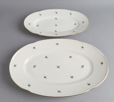 Augarten - 2 ovale Platten, - Decorative Porcelain and Silverware