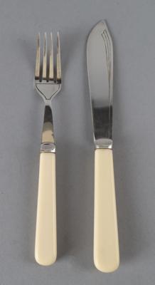 James Walker, London - Fischbesteck für 6 Personen, - Decorative Porcelain and Silverware