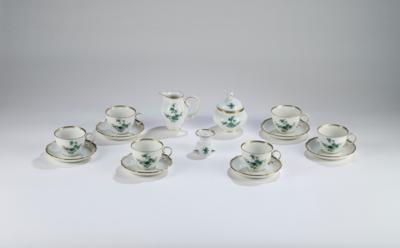 Kaffeeservice-Teile, Augarten Wien, PRINZ EUGEN um 1970, - Decorative Porcelain and Silverware