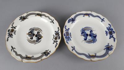 Meissen - 2 Teller Dm. 21,5 cm, - Antiquariato