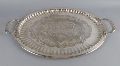 Ovales Tablett, Italien, - Decorative Porcelain and Silverware