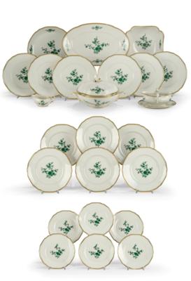 Speiseservice, Augarten Wien, PRINZ EUGEN um 1970, - Decorative Porcelain and Silverware