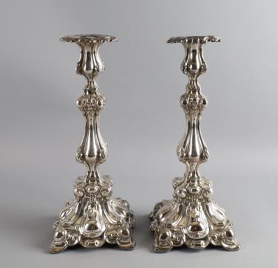 Jakubowski  &  Jarra - Paar Kerzenleuchter, - Decorative Porcelain and Silverware