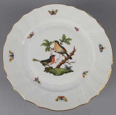 Herend - 8 Speiseteller, - Decorative Porcelain & Silverware