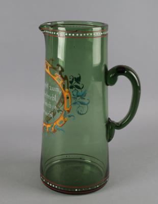 Wasserkrug mit Spruch, - Decorative Porcelain & Silverware