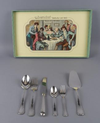 Berndorf - Besteck für 6 - 12Personen, Kreuzband, - Decorative Porcelain and Silverware