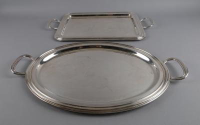 Fink - ovales und rechteckiges Tablett, - Decorative Porcelain and Silverware