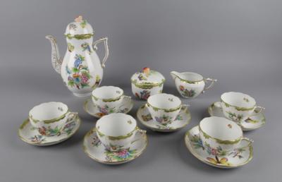 Herend Kaffeeserviceteile, - Decorative Porcelain and Silverware