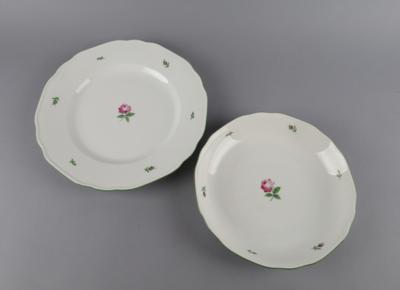 Augarten - 1 runde Schale, 1 runde Platte, - Decorative Porcelain & Silverware