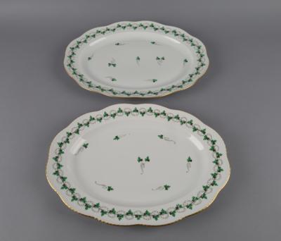 Herend - 2 ovale Platten Länge 35 und 36,5 cm, - Decorative Porcelain & Silverware