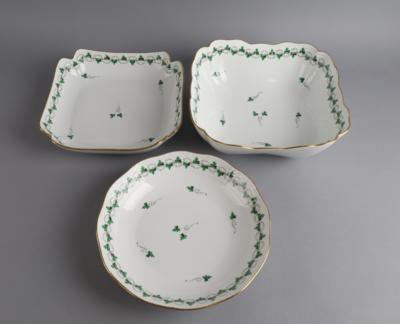 Herend - 2 4eckige Schüsseln,1 runde Schüssel, - Decorative Porcelain & Silverware