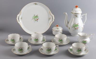 Herend Kaffeeservice, - Decorative Porcelain & Silverware