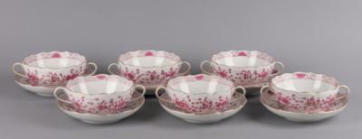 Meissen - 6 Bouillontassen mit Untertassen, - Decorative Porcelain & Silverware