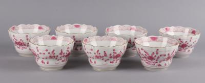 Meissen - 7 kleine tiefe Schalen, - Decorative Porcelain & Silverware