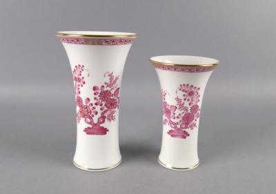 2 Vasen, Wiener Porzellanmanufaktur Augarten, - Starožitnosti