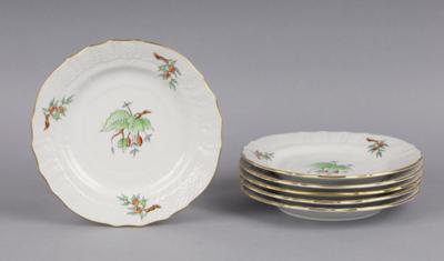 Herend - 6 Dessertteller Dm. 15,5 cm, - Decorative Porcelain & Silverware