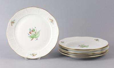 Herend - 6 Speiseteller Dm. 25,5 cm, - Decorative Porcelain & Silverware