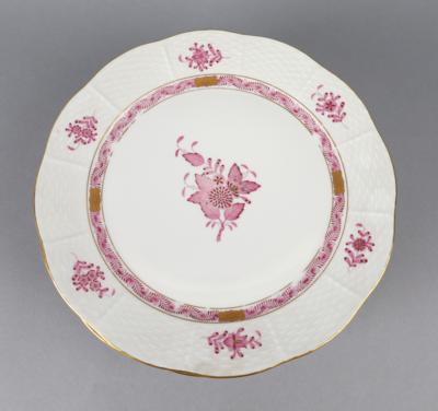 7 Speiseteller Dm. ca. 25,5 cm, Herend, - Decorative Porcelain & Silverware