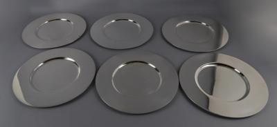 Christofle - 6 Platzteller, - Decorative Porcelain & Silverware