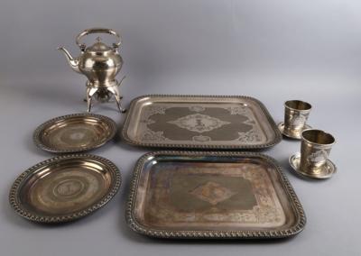 J. L. Herrmann - Teegarnitur für 2 Personen, - Decorative Porcelain & Silverware