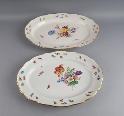 Meissen - 2 ovale Platten, - Decorative Porcelain & Silverware