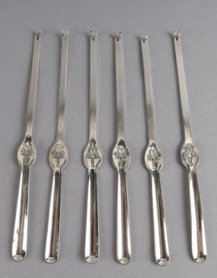 6 Hummergabeln, - Decorative Porcelain & Silverware