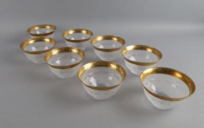 Acht Dessertschalen aus der Serie Splendid, Form: 1911, Ausführung: Moser Karlsbad, ab ca. 1970 - Decorative Porcelain & Silverware