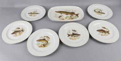 Fischserviceteile, Retsch, Bavaria: - Decorative Porcelain & Silverware