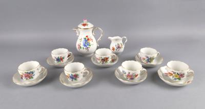 Meissen Mokkaservice: - Decorative Porcelain & Silverware