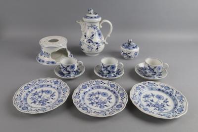 Serviceteile Zwiebelmuster, Meissen 19./20. Jh., - Decorative Porcelain & Silverware