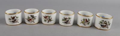 6 Serviettenringe, Herend, - Decorative Porcelain & Silverware