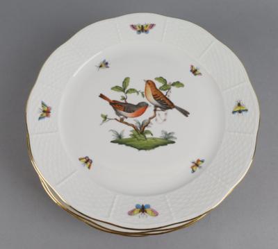 6 Speiseteller, Herend, - Decorative Porcelain & Silverware