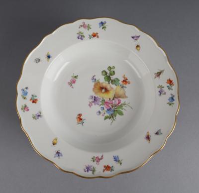 Meissen - 6 Suppenteller, - Decorative Porcelain & Silverware