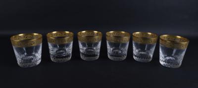 Saint-Louis - 6 Whiskeygläser, Modell Thistle, - Antiquariato