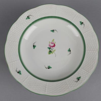 8 Supenteller, Herend, - Decorative Porcelain and Silverware