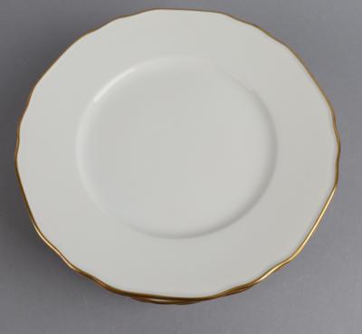 Augarten - 6 flache Teller Dm. 24,3 cm, - Decorative Porcelain and Silverware