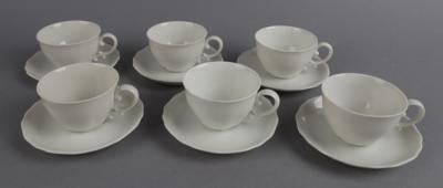 Herend - 6 Mokkatassen mit Untertassen, - Decorative Porcelain and Silverware