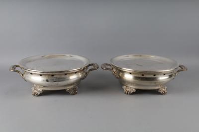 Paar Rechauds, Frankreich 19. Jh., - Decorative Porcelain and Silverware