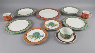 Rosenthal VERSACE "Le Voyage de Marco Polo" Serviceteile: - Decorative Porcelain and Silverware