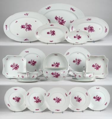 Speiseservice, - Decorative Porcelain and Silverware