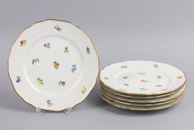 6 Dessertteller, Augarten, - Decorative Porcelain & Silverware