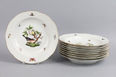 9 Suppenteller, Herend, - Decorative Porcelain & Silverware