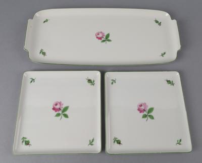 Augarten Sandwichplatte, 2 quadratische Platten, - Decorative Porcelain & Silverware