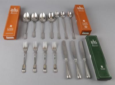 WMF - umfangreiches Edelstahl Besteck, Augsburger Faden, - Decorative Porcelain & Silverware