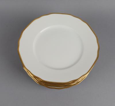 Augarten - 8 Speiseteller, - Decorative Porcelain and Silverware