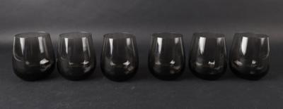 Moser - 6 Optic Tumblers, - Decorative Porcelain and Silverware