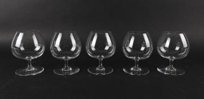 Fünf Cognac Gläser aus der Serie Perfection, Baccarat, Frankreich - Starožitnosti