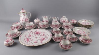 Kaffee- und Mokkaserviceteile"Indisch Purpur" Dekor, Meissen 2. Hälfte 20. Jh. - Decorative Porcelain & Silverware