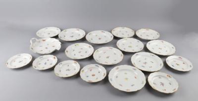 Serviceteile "Gestreute Blümchen", Meissen 2. Hälfte 20. Jh., - Decorative Porcelain & Silverware